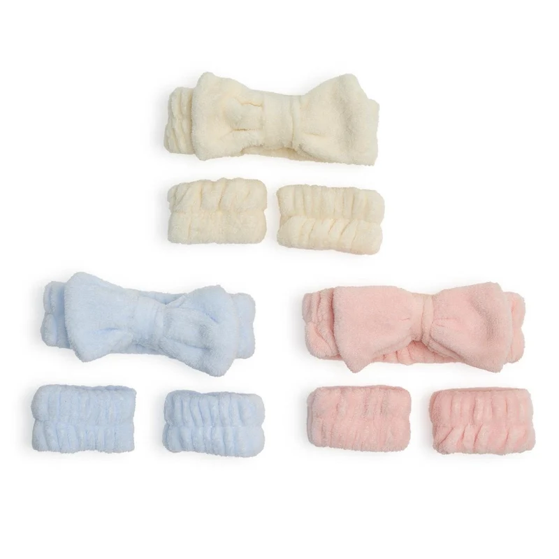 Spa Headband & Wrist Set