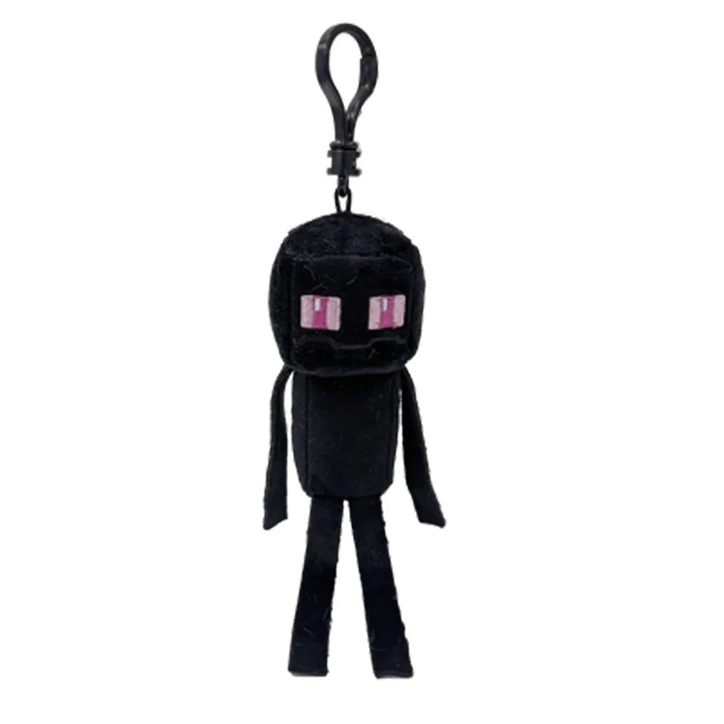 TY Floppy Plush with Clip, Enderman, Minecraft, 5 Inches, 1 Count
