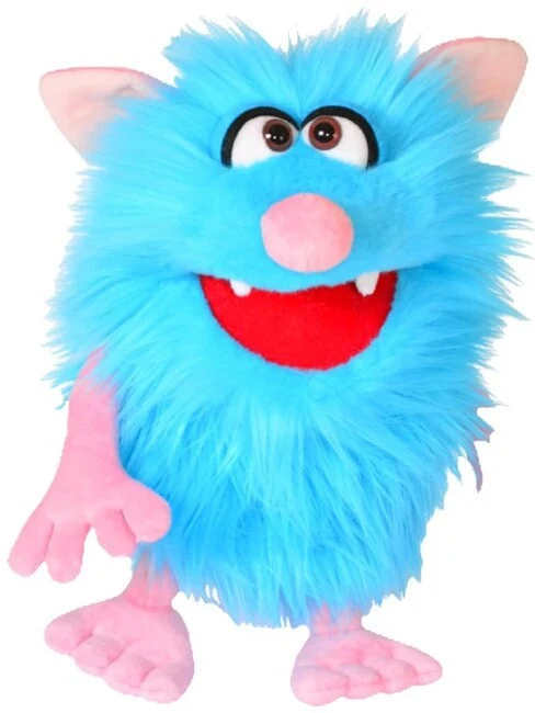 Living Puppets: Spike The Blue Friendly Monster - 14" Plush Hand Puppet