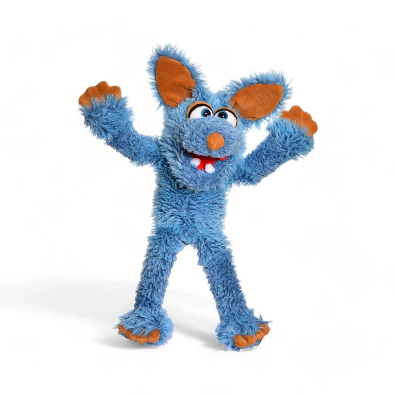 Living Puppets: Fizz The Blue Dog - 18" Plush Hand Puppet