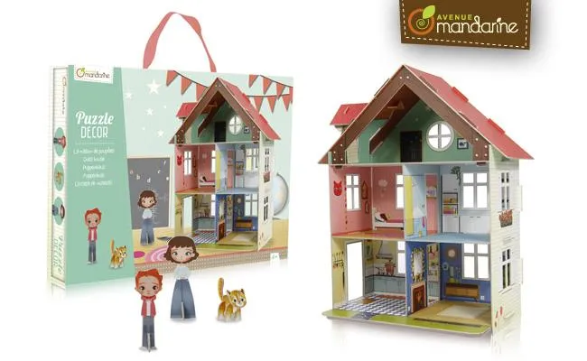 Avenue Mandarine Puzzle Decor Dollhouse / Maison de poupées casse-tête Décor