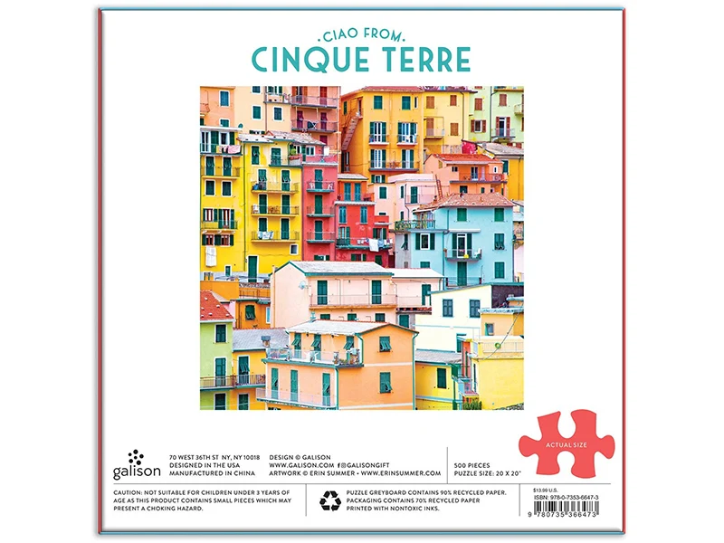 Puzzle Ciao from Cinque Terre - 500 pièces