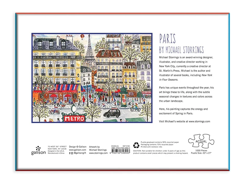 Puzzle Michael Storrings Paris - 1000 pièces