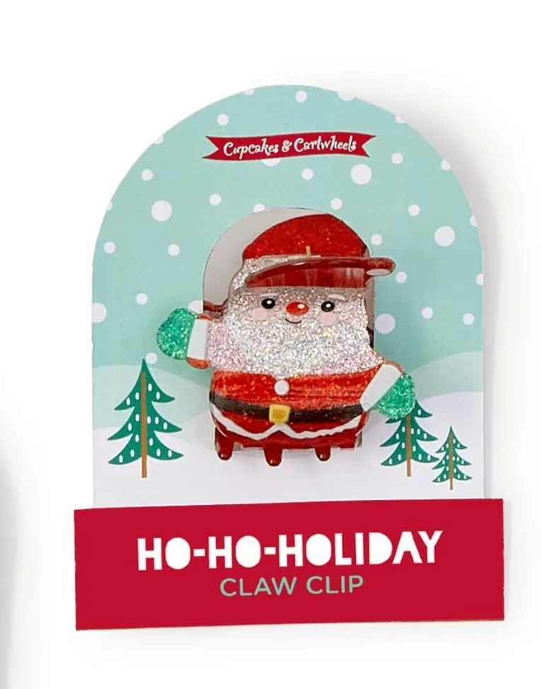 Holiday Glitter Claw Clip
