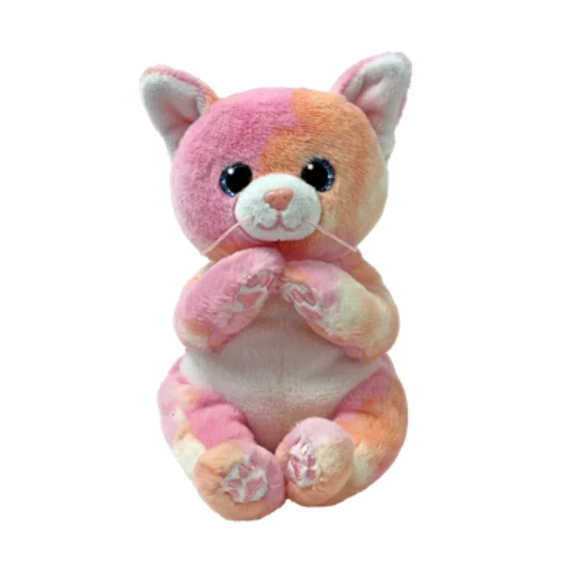TY Beanie Bellies, Lillibelle, Cat Plush, 8 Inches, 1 Count