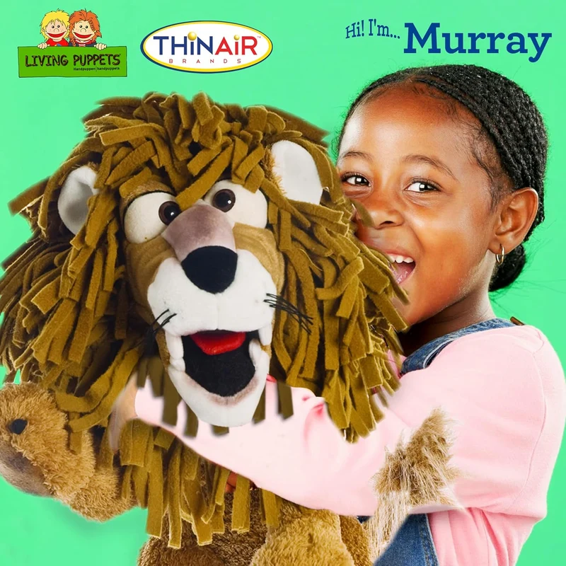 Living Puppets: Murray The Lion - 17" Plush Hand Puppet