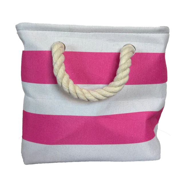 Striped Canvas Tote - 3 Colors