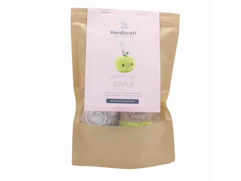 Kit crochet - Pendentif sac / porte clé - Pomme