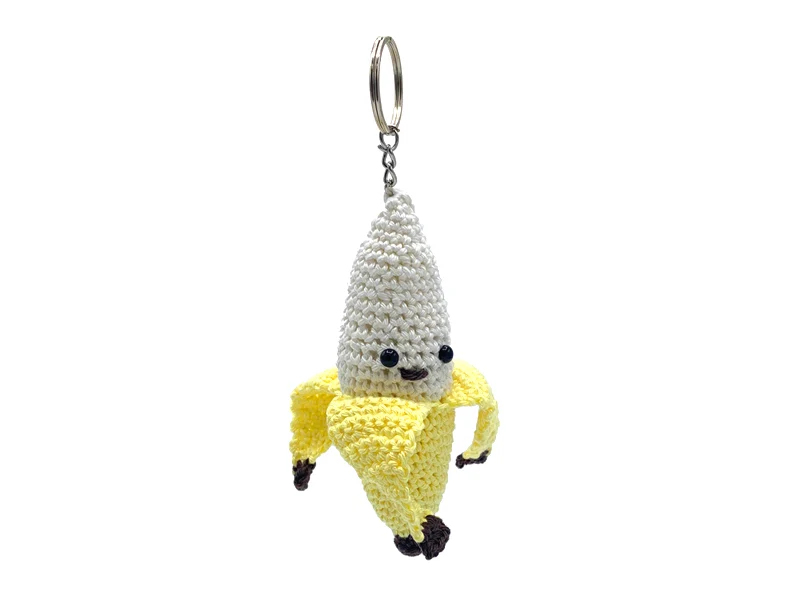 Kit crochet - Pendentif sac / porte clé - Banane