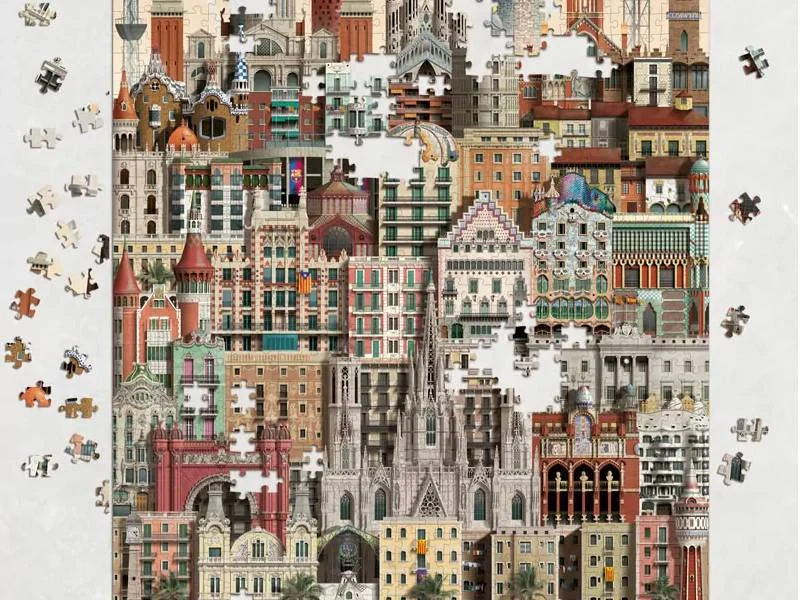 Puzzle 1000 pièces - Barcelone (Barcelona) - Martin Schwartz