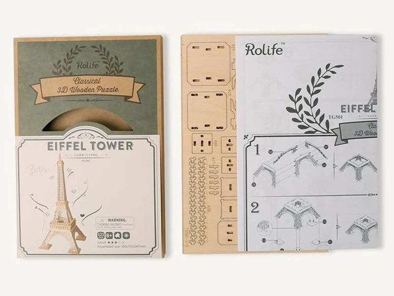 Tour Eiffel en bois à assembler