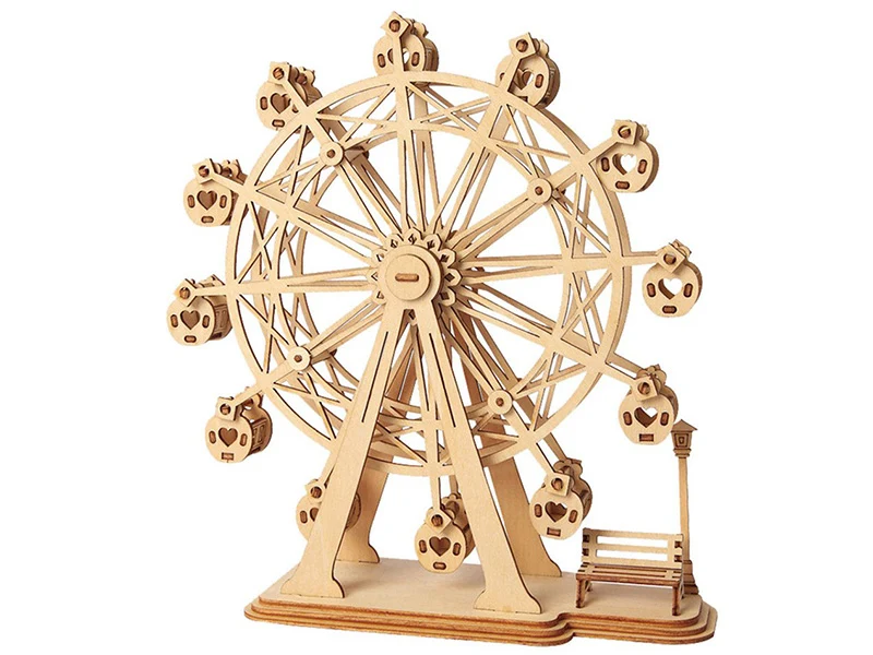 Grande roue en bois à assembler