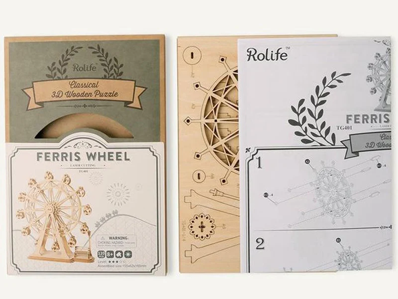 Grande roue en bois à assembler