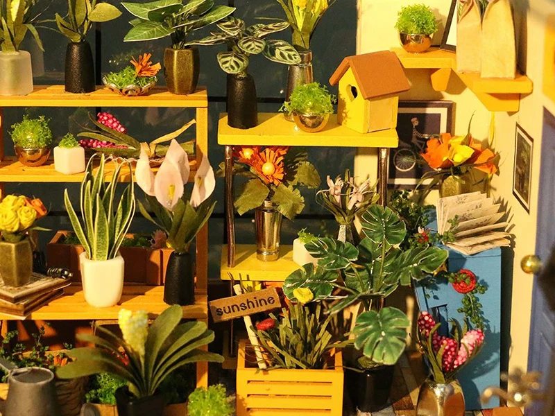 Pièce miniature - Maison de fleurs de Cathy