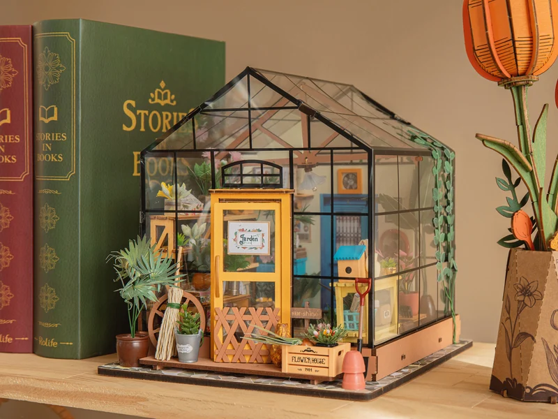 Pièce miniature - Maison de fleurs de Cathy