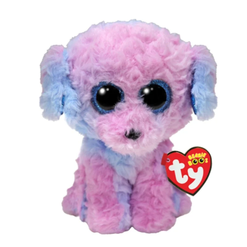 TY Beanie Boo's, Flora, Poodle Plush, 6 Inches, 1 Count