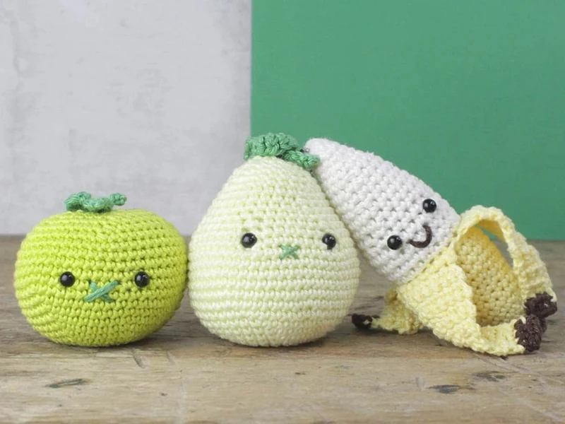 Kit crochet - Pendentif sac / porte clé - Poire