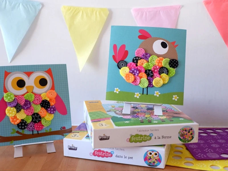 Coffret créatif feutrine "Dans le pré"