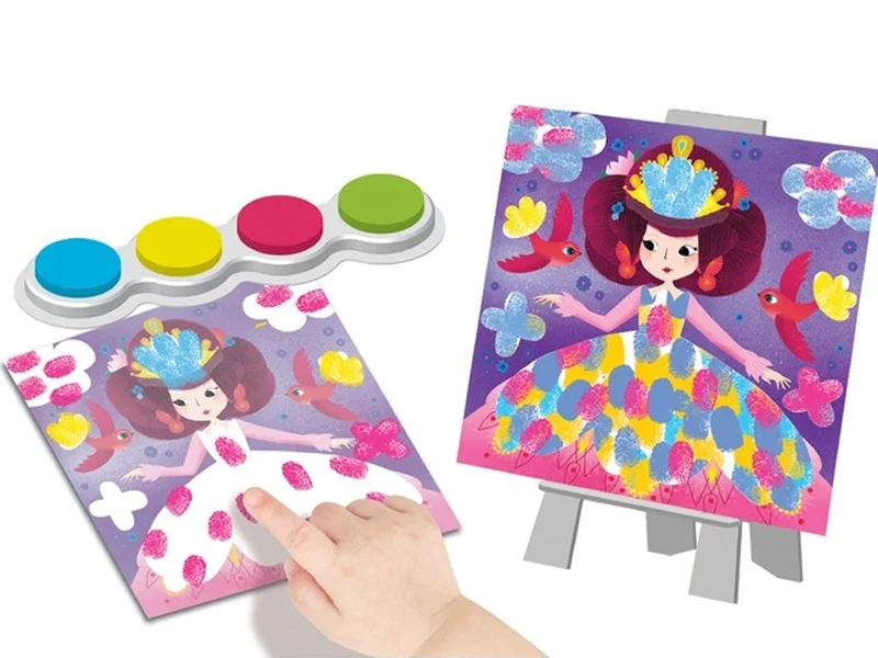 Coffret de peinture au doigt "Monde féérique"