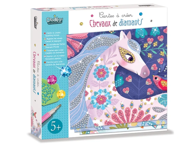 Cartes à créer "Chevaux de diamants"