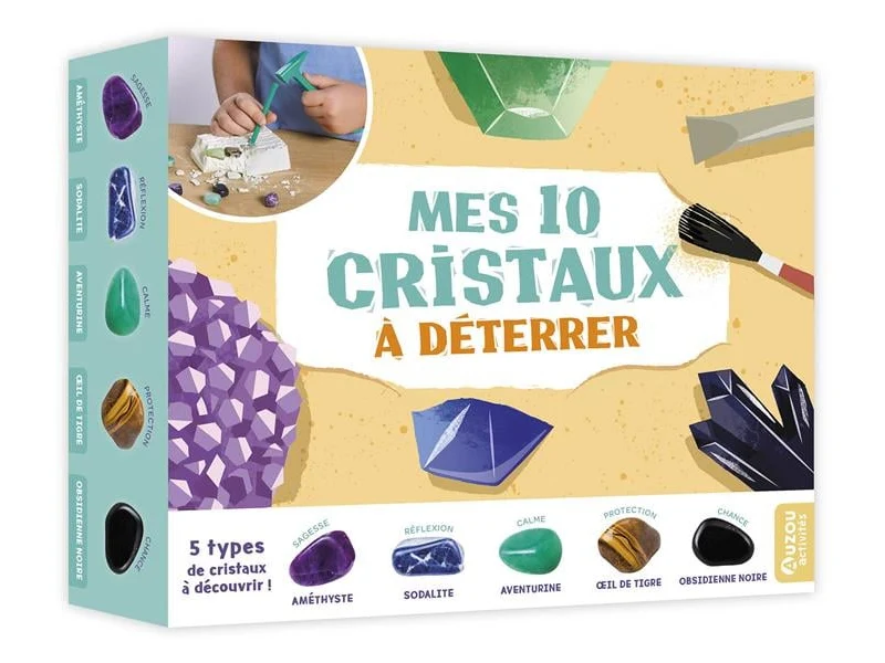Mes 10 cristaux à déterrer - Auzou