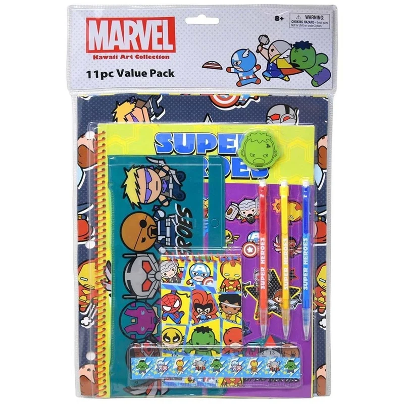Marvel Heroes Kawaii Stationery Set, 11 Count