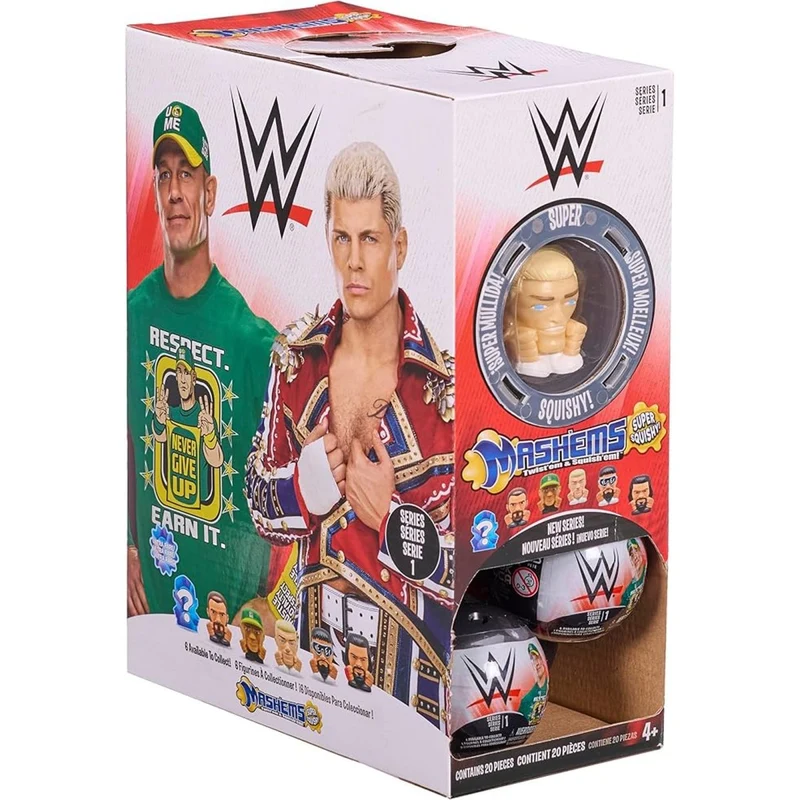 Mash'Ems WWE Squishy Figure, Series 1, 1 Count