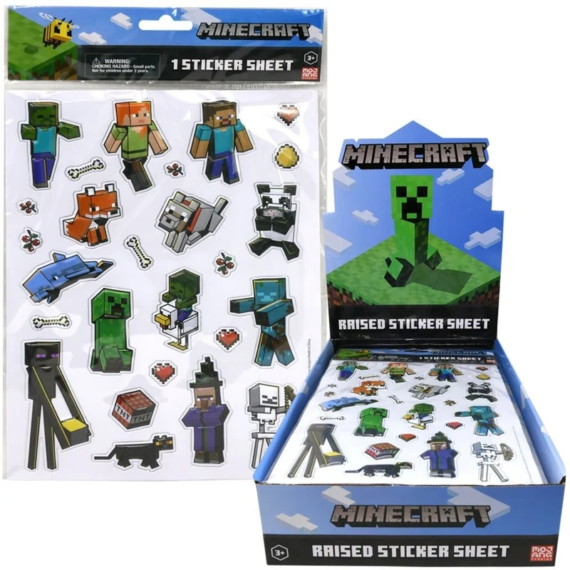 Minecraft Sticker Sheet, 1 Count