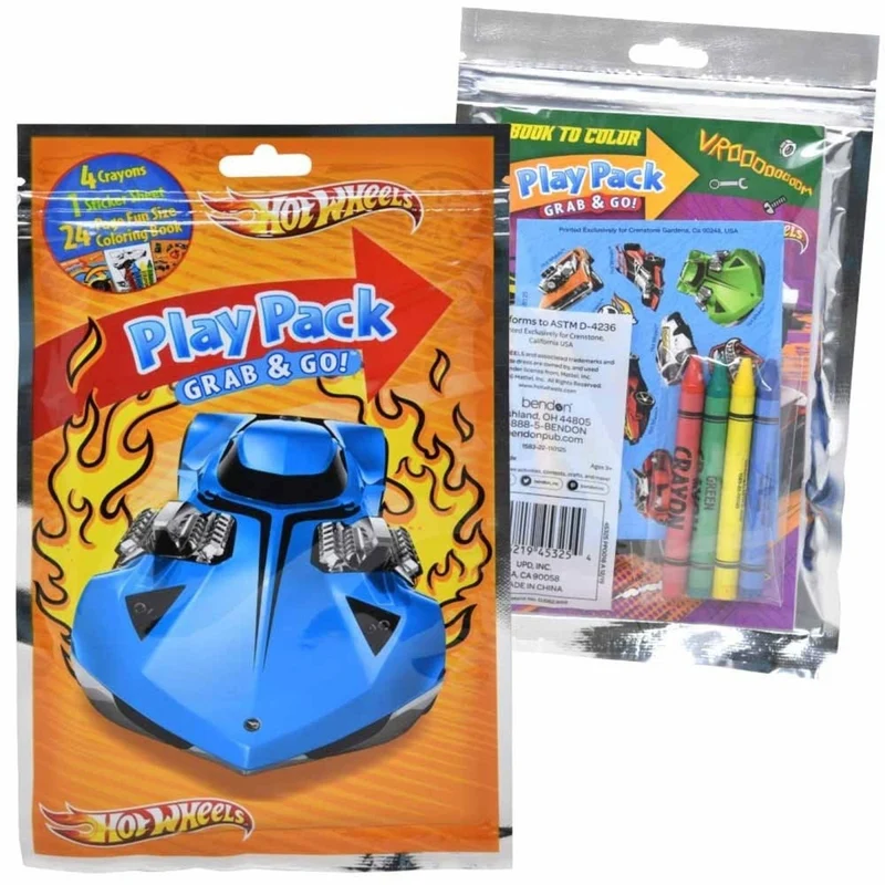 Hot Wheels Grab N' Go Activity Pack, 29 Count