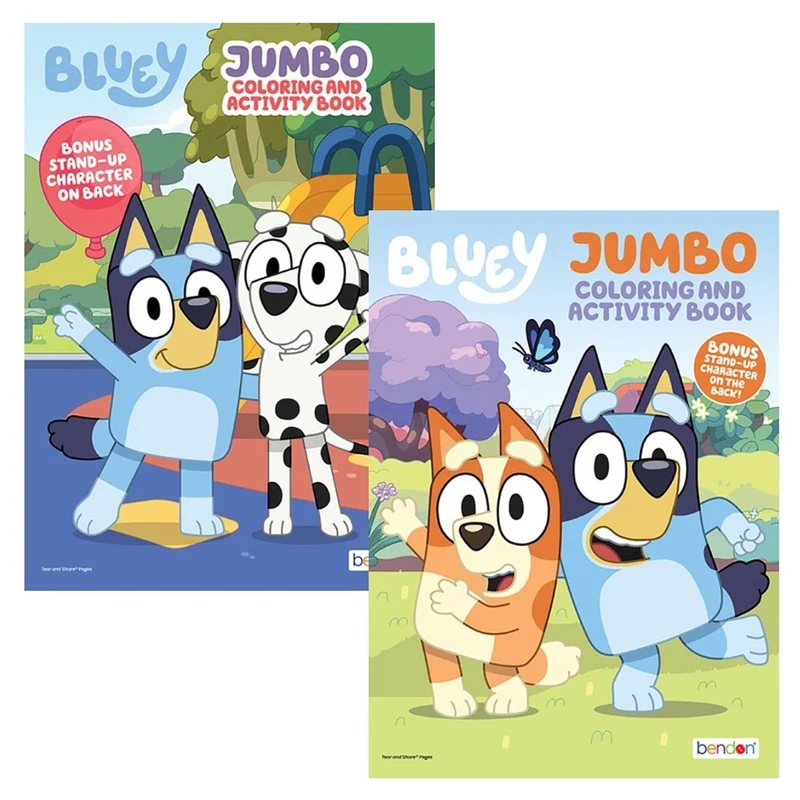 Bluey Jumbo Colouring and Activity Book, Assortment, 1 Count