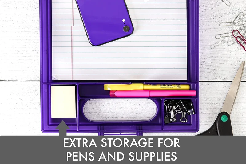 Purple Clipcase With Storage and Handle