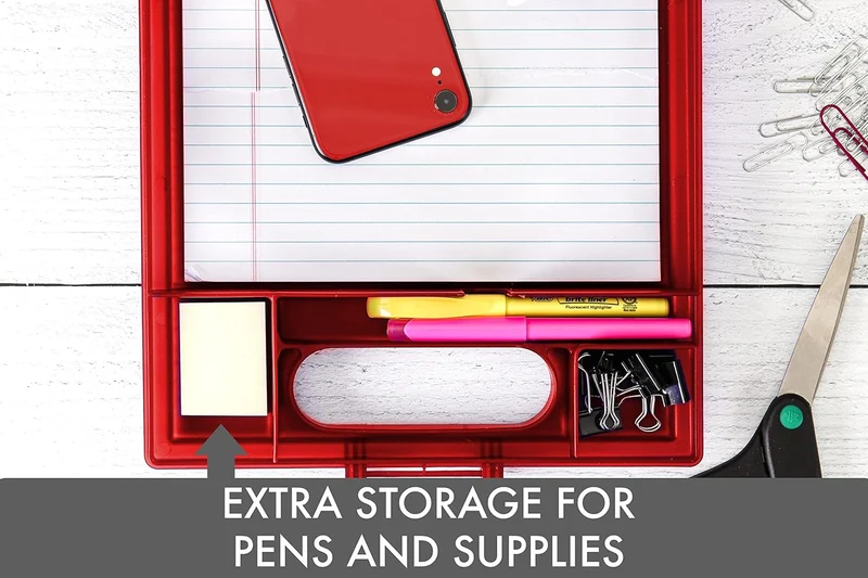 Red Clipcase With Storage and Handle