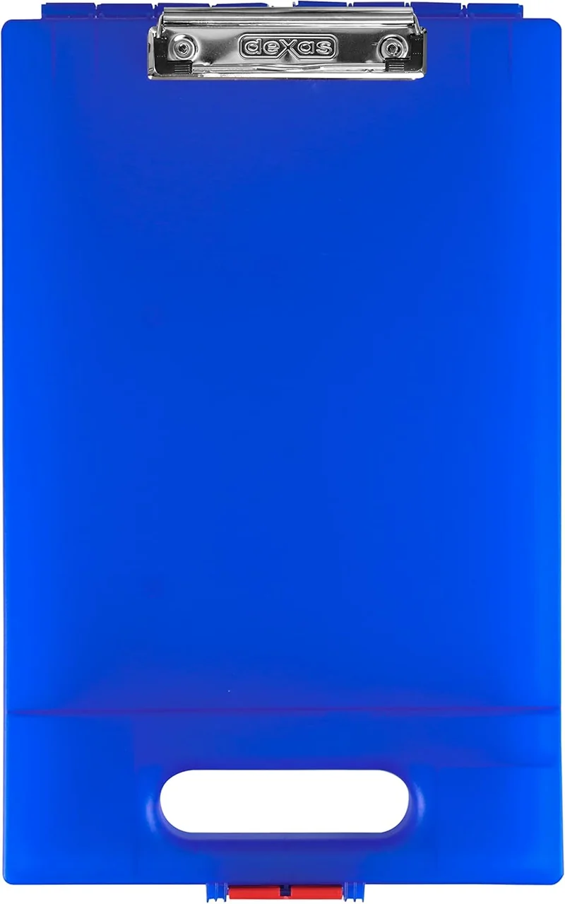 Blue Clipcase With Storage and Handle