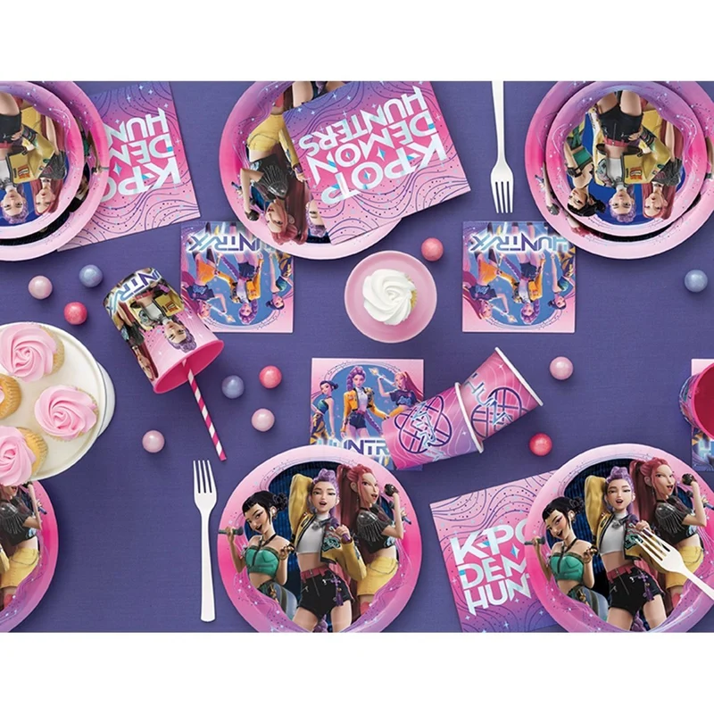 Kpop Demon Hunters Party Paper Cups, 9 Oz, 8 Count