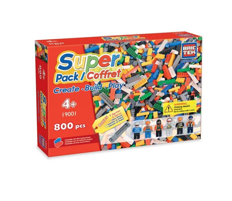 Bric Tek Super Pack 800 Pcs / Coffret Super paquet de 800 pièces