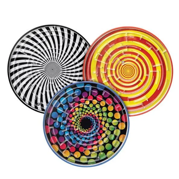 Tin Ball Maze 6" - 1 random style