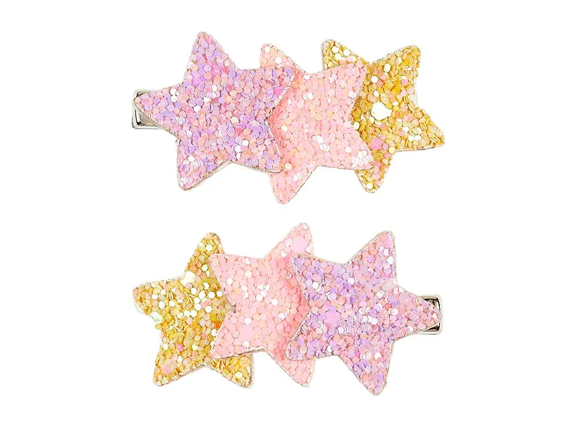 Lot de 2 pinces à cheveux Wyke - Étoiles brillantes