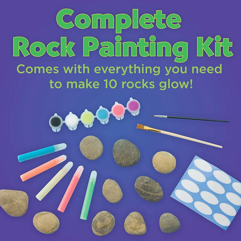 Glow in the Dark Rock Painting Kit