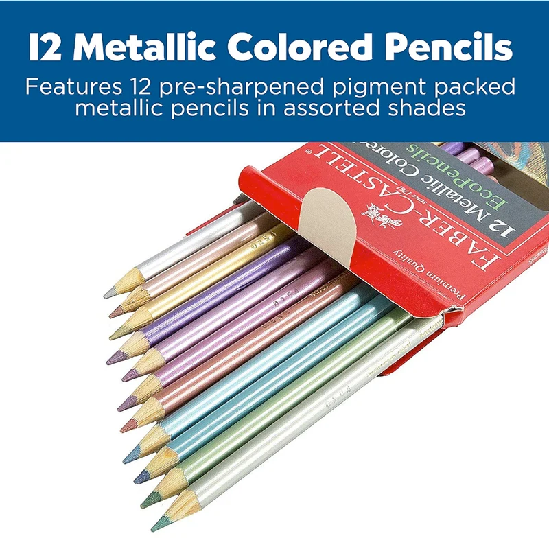 12ct Metallic Colored EcoPencils