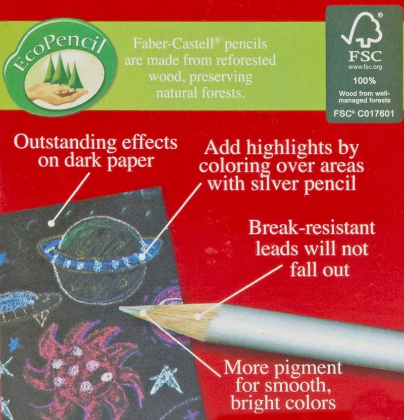 12ct Metallic Colored EcoPencils