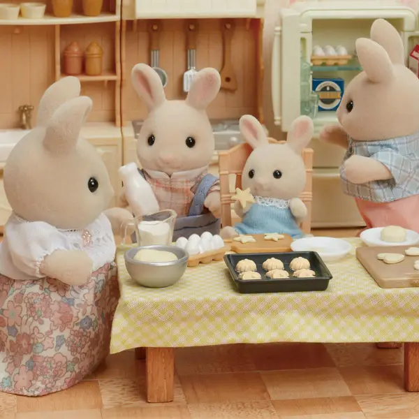 Calico Critter Milk Rabbit Family