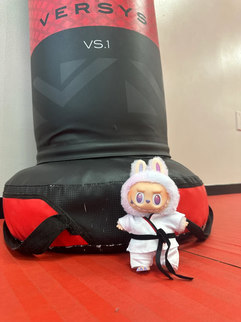 Labubu Taekwondo Outfit Black Belt