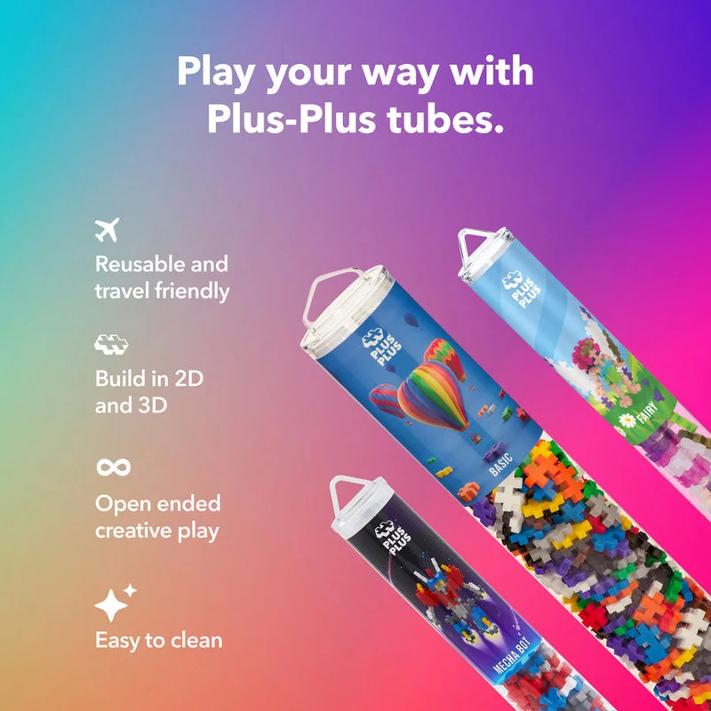Plus Plus Tube- Axolotl