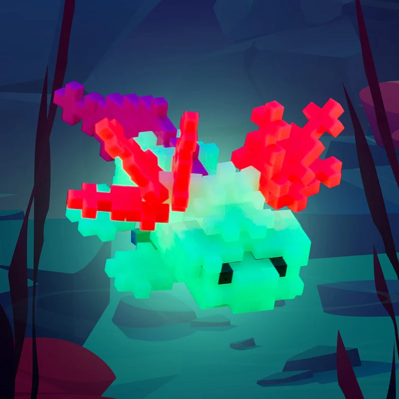 Plus Plus Tube- Axolotl