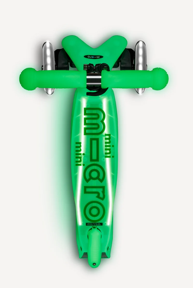 Mini Glow Lime Green Micro Scooter