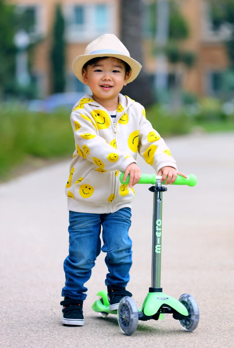 Mini Glow Lime Green Micro Scooter