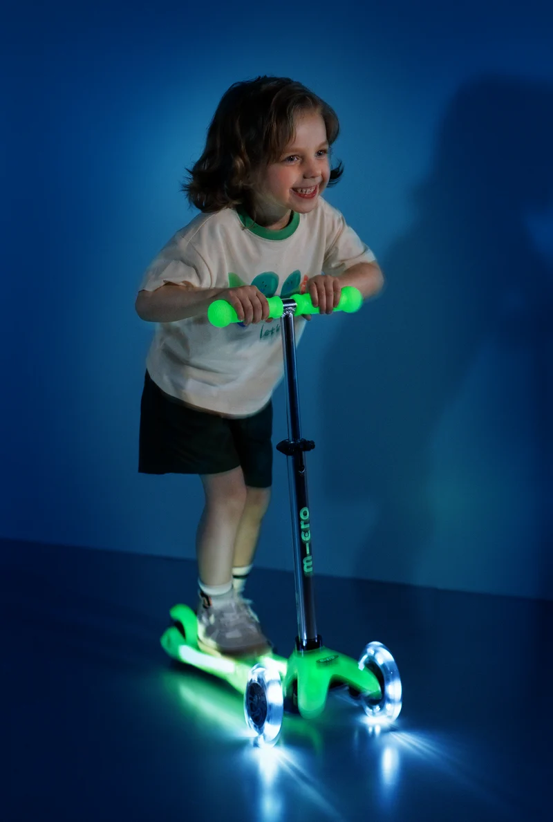Mini Glow Lime Green Micro Scooter