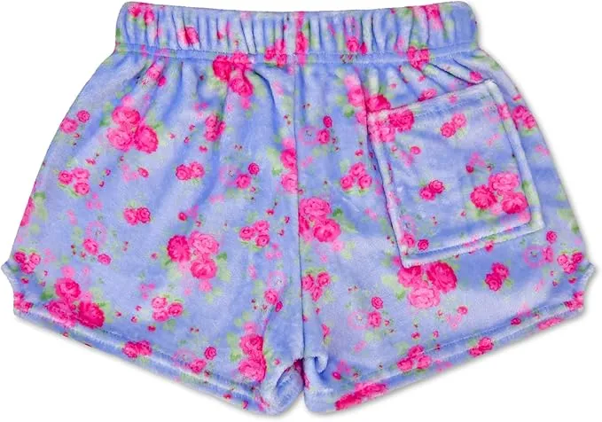 Ditsy Floral Plush Shorts - Small