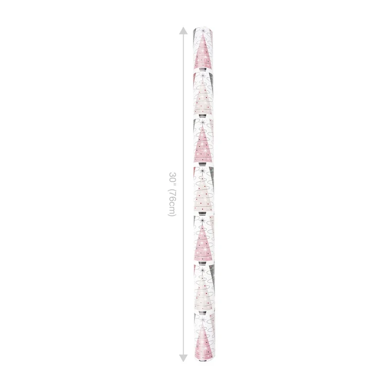 30" x 10' Wrapping Paper | Retro Trees/Retro Multicolor Striped