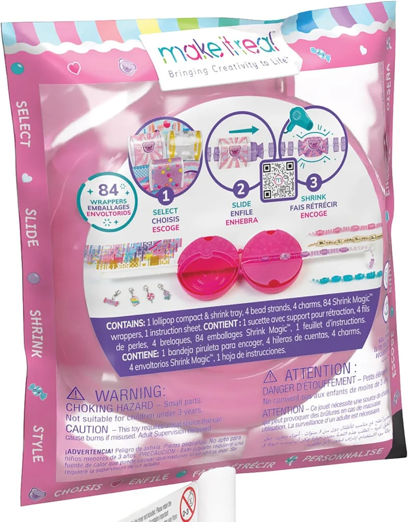 Make It Real Shrink Magic Lollipop Bracelet Kits